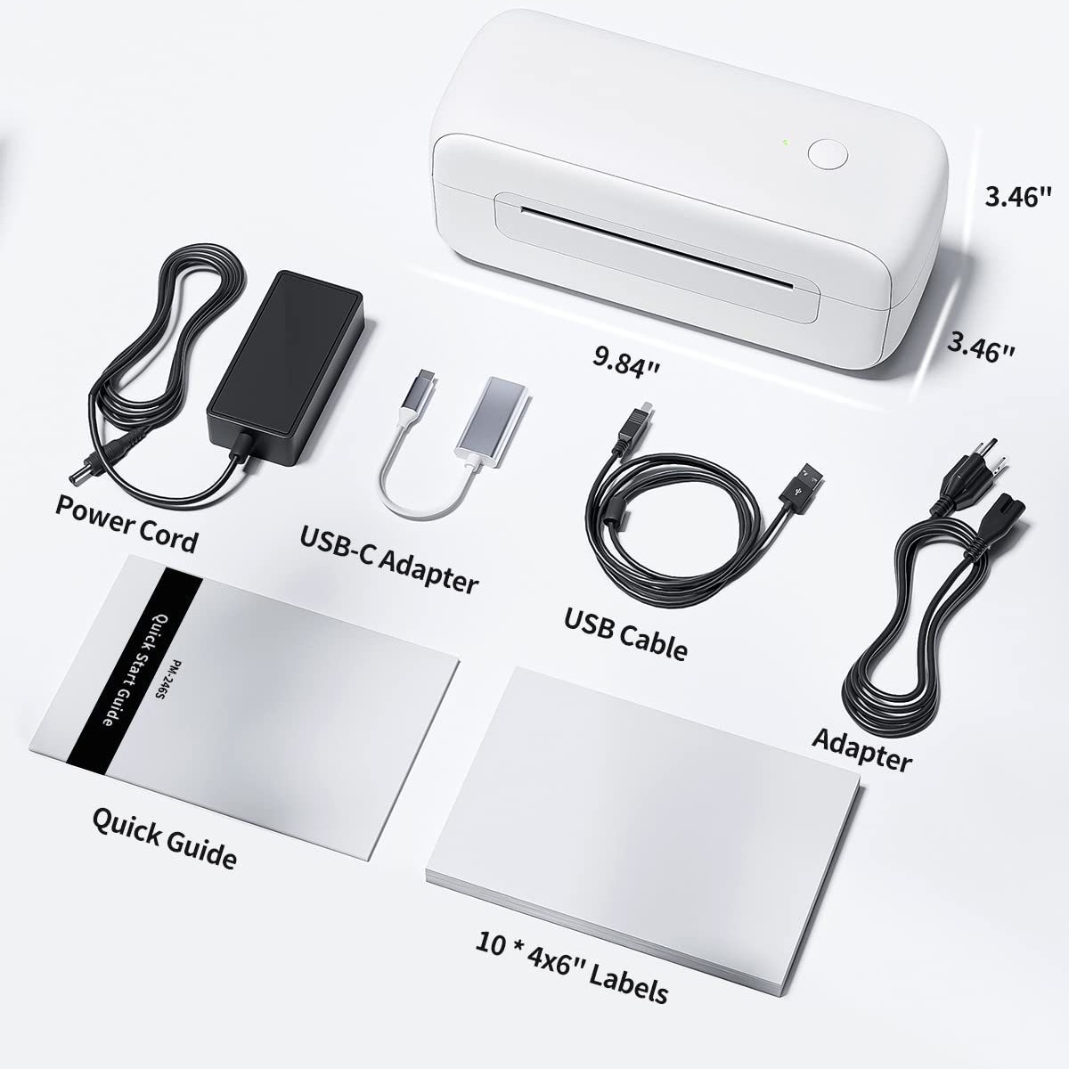 PhomemoPM-246-S transfronterizo de comercio electrónico de una sola máquina de papel térmico expreso de una sola cara