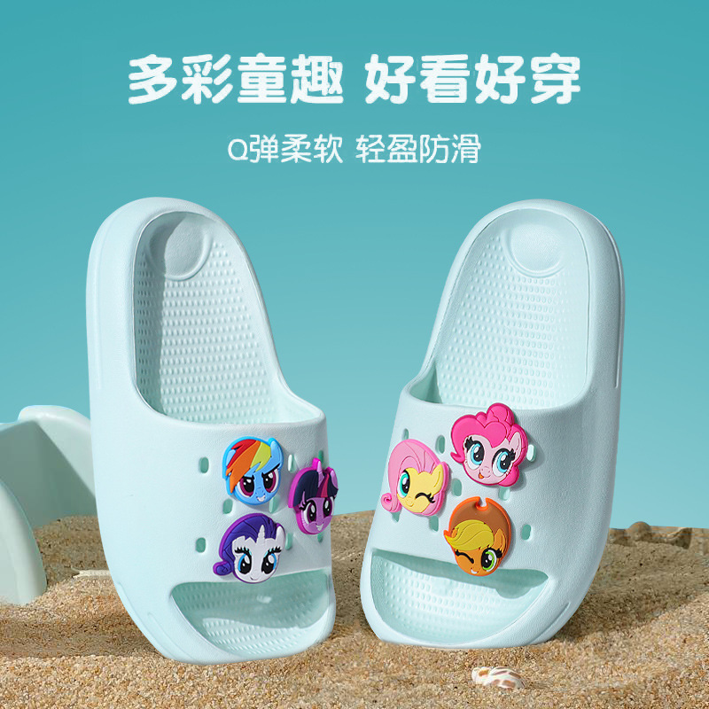 Xiaoma Baoli 2025 nuevos niños medianos y grandes para adultos chanclas lindas sandalias y zapatillas al aire libre de dibujos animados para padres e hijos