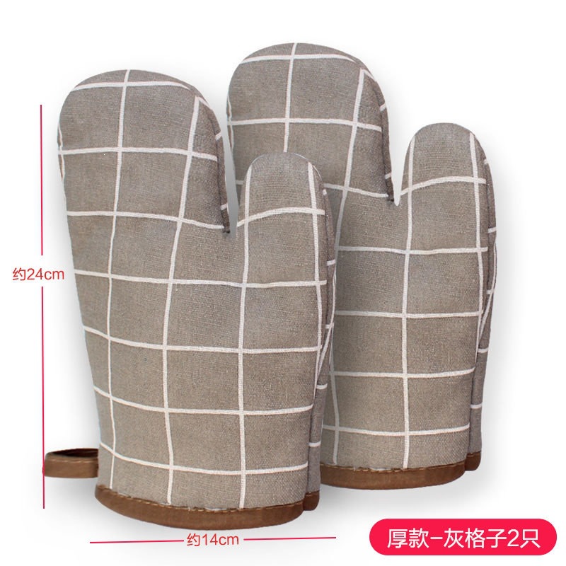 Guantes de aislamiento térmico a prueba de quemaduras y engrosamiento horno de microondas para hornear barbacoa de silicona especial resistente a altas temperaturas horno de cocina a prueba de calor doméstico