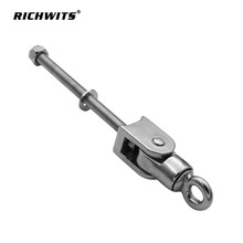 不锈钢秋千固定架 游乐场五金配件 万向旋转秋千吊挂吊环吊椅五金