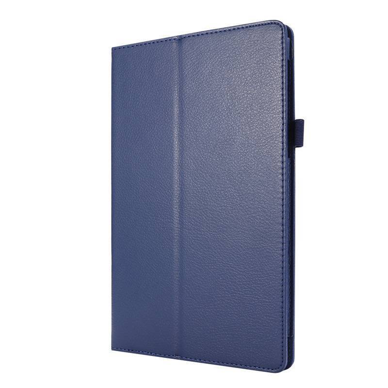 For Lenovo M7/M8/M10/P11 Two-fold Flat Protective Cover Pro Litchi Pattern Two-fold Bracket Leather Cover Plus