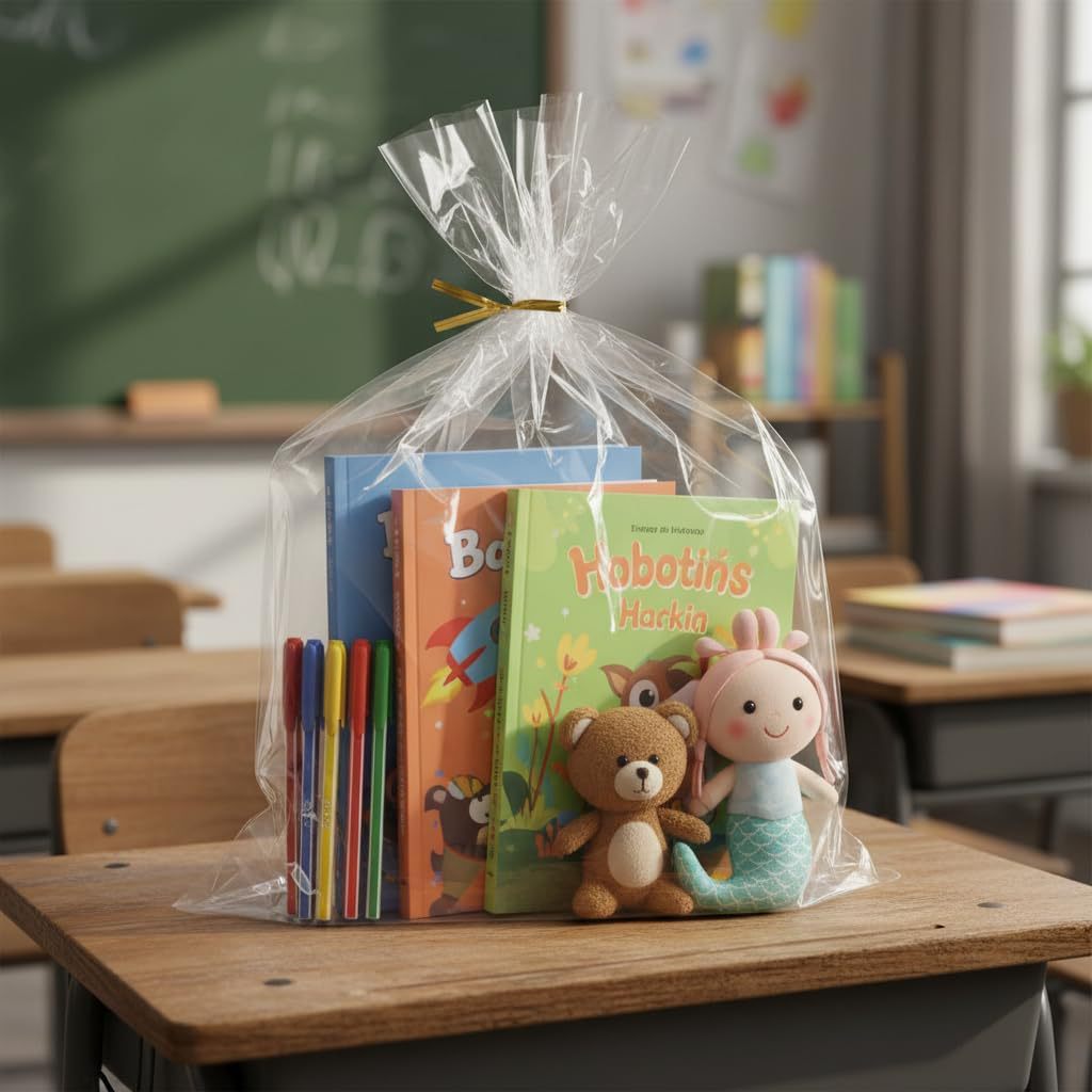 Lotes transparentes de bolsas de vidrio cóncavas insertadas en bolsas de plástico de bolsillo plano de pan dulces palomitas de maíz
