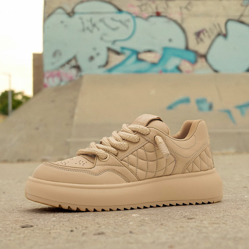 Trendy Brand Platform Bread Shoes Women's Slip-on Lovers Flat Shoes Summer Casual Shoes