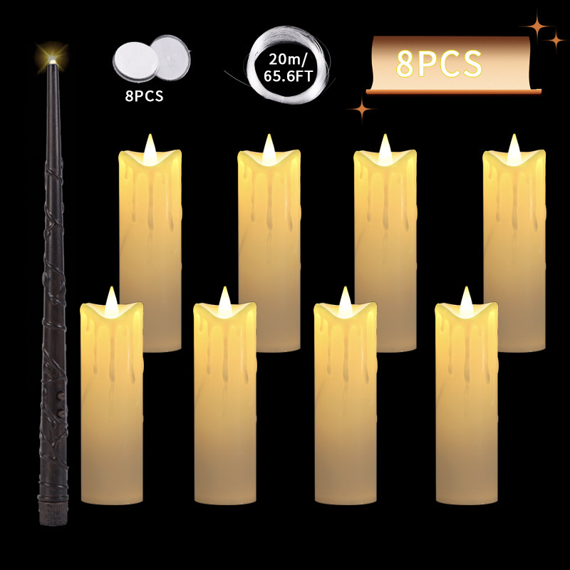 따뜻한 흰색 마술 지팡이 8팩