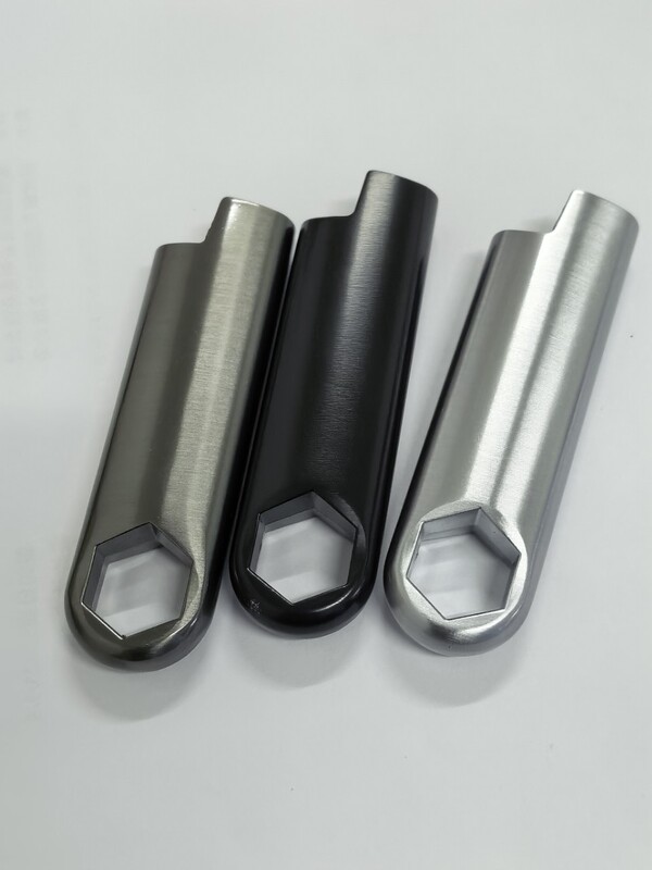 Dolphin-905-6 Metal Bic Lighter Case with French Bic J5 Wrench Cross-Border
