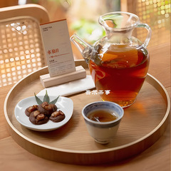 茶屋茶室ガラス冷抽出瓶新中国式茶飲セットセット菓子トレーお茶セットティーポット