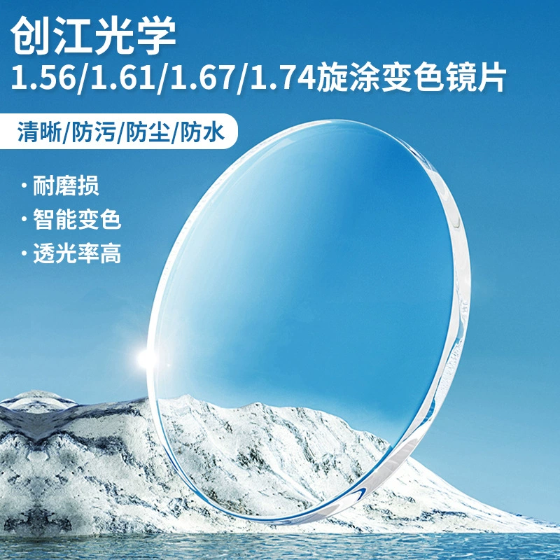 Класс A 1,56/1,60/1,67/1,74 асферическая анти-синяя пленка с переменным спиновым покрытием, меняющая цвет зеленая пленка, линза из смолы