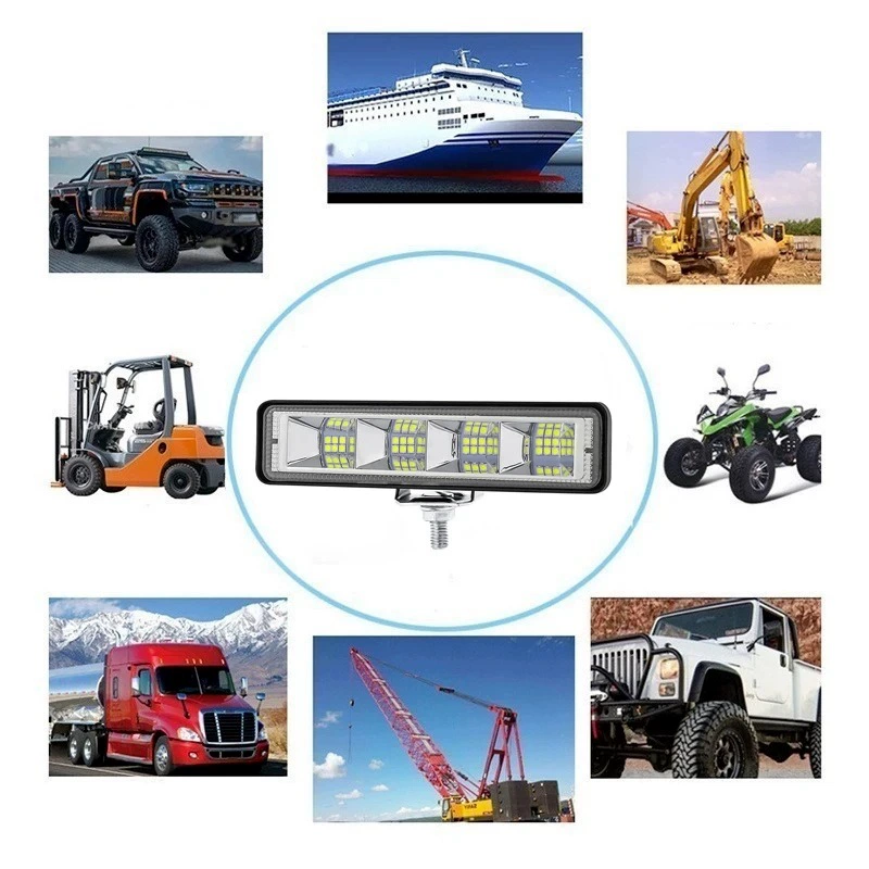 Новый белый легкий однообразный 24-светодиодный 72W LED рабочий свет для внедорожника/мотоцикла, модификация