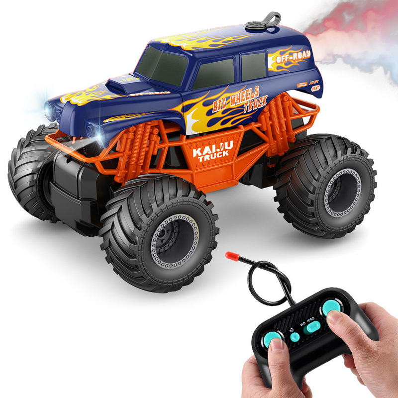 Cross-border Big Foot Off-road Vehicle Spray Remote Control Vehicle Bombing Pickup Truck School Bus Climbing Vehicle Mountain Bike Southeast Asia E-commerce