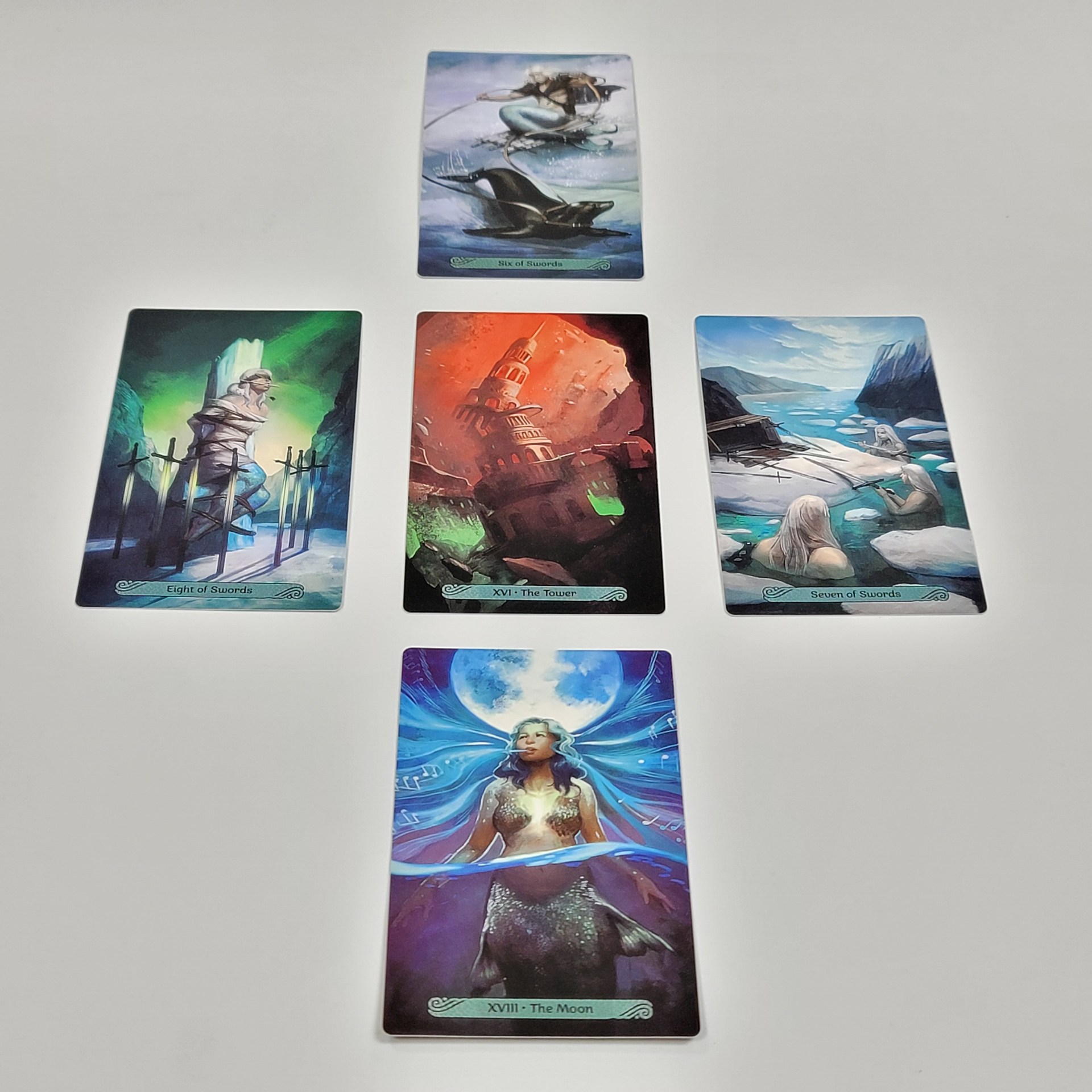 Carte da tarot a tema sirena set per gioco da tavolo_voghion.com