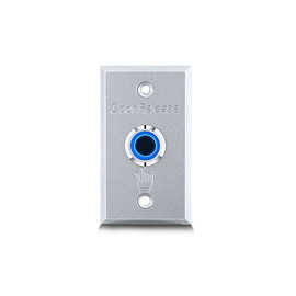 出门按钮 门禁铝合金带蓝色LED指示灯 金属出门开关 小区门禁按钮