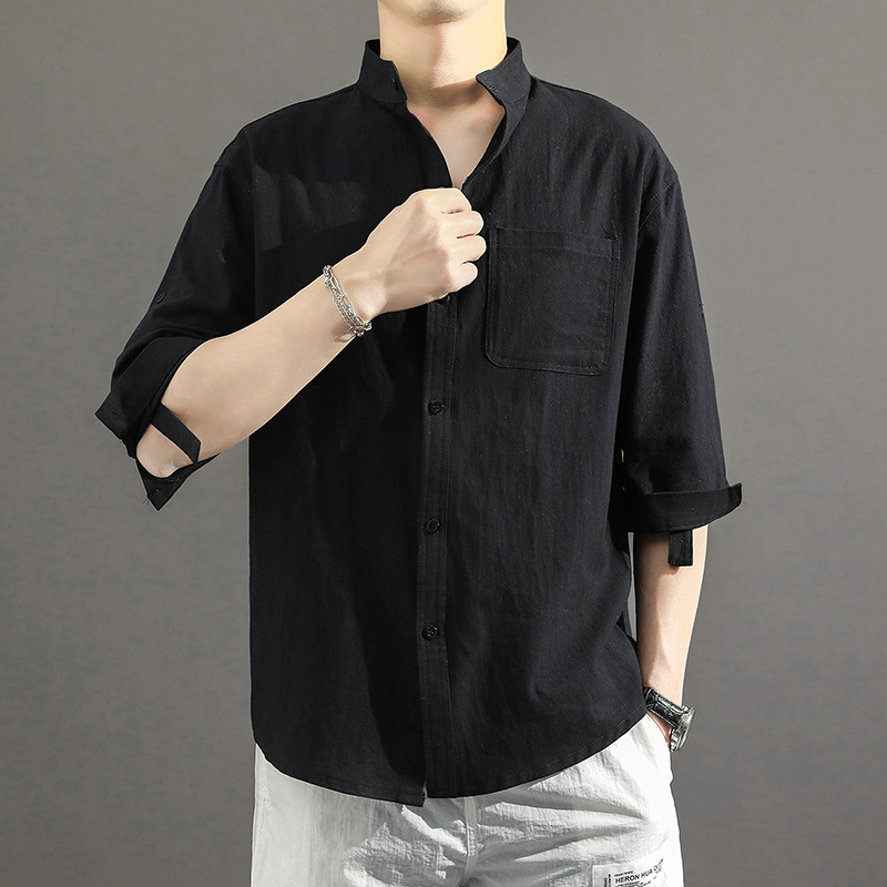 블랙 미들 슬리브