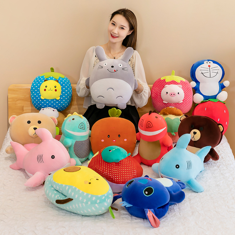 Dibujos Animados mano más caliente almohada invierno felpa juguete dormir actividad Regalo de Cumpleaños Niña