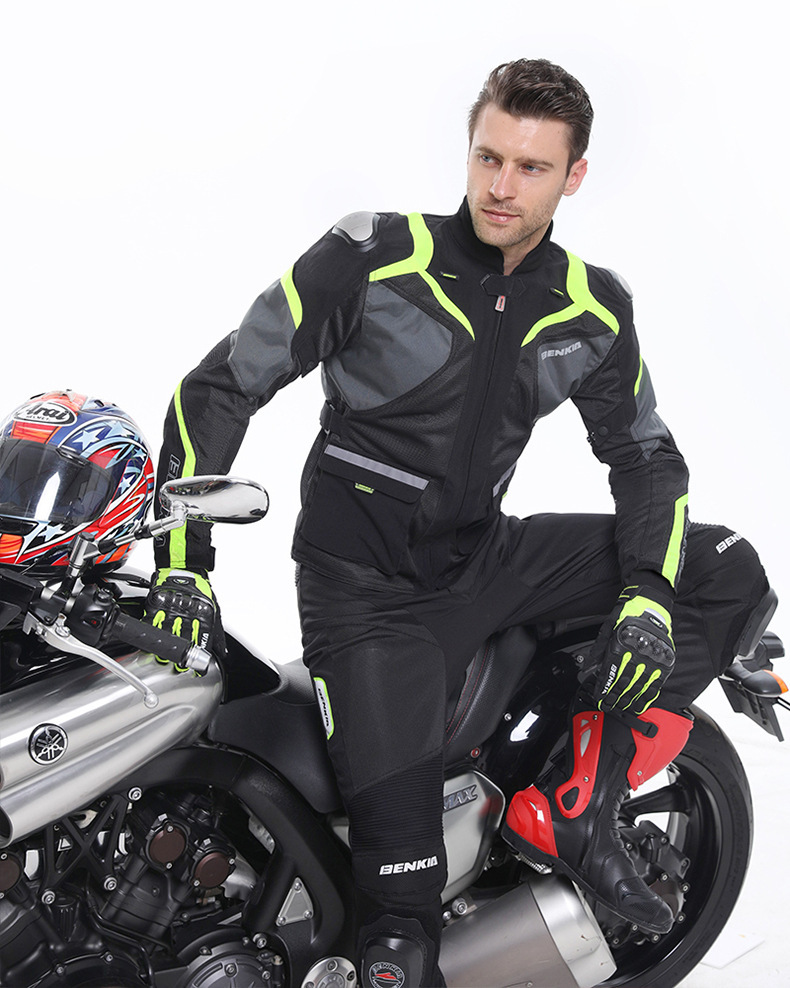Motorcycle Riding Pants Breathable Mesh Slim Fit Summer Riding Pants Shockproof Blister Pads Included Racing Pants_voghion.com