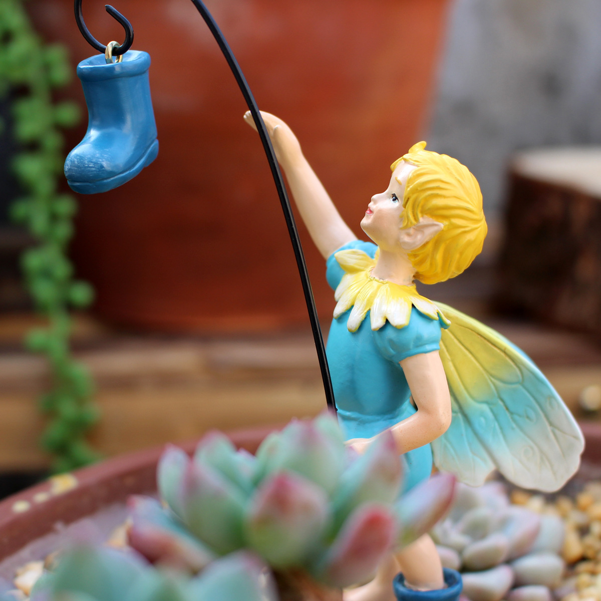 New garden decoration landscape garden decoration Boy statue Balcony decoration B & B Villa outdoor decoration Terrace