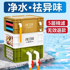 ターンオーバーボックス フィルターボックス 魚池フィルターボックス 水槽フィルター ドリップボックス 池浄水循環システム 魚池