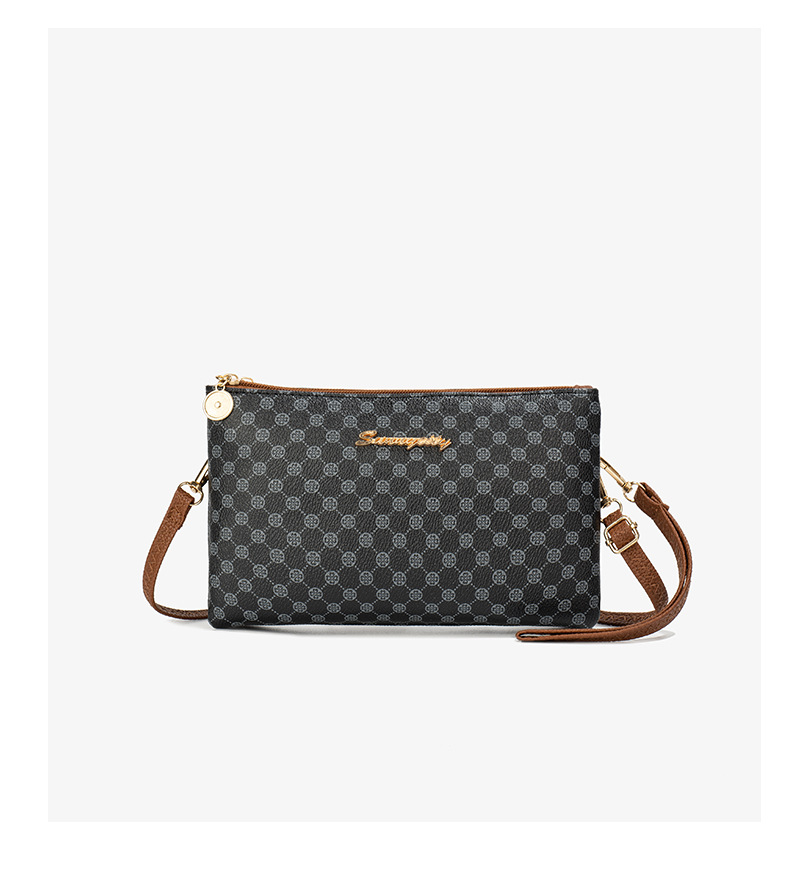 All Seasons Season Dot Polka Dots Printed Presbyopic Women's Bag Wallet Double Cell Fashion Simple Change Packet Light Luxury Messenger Bag
