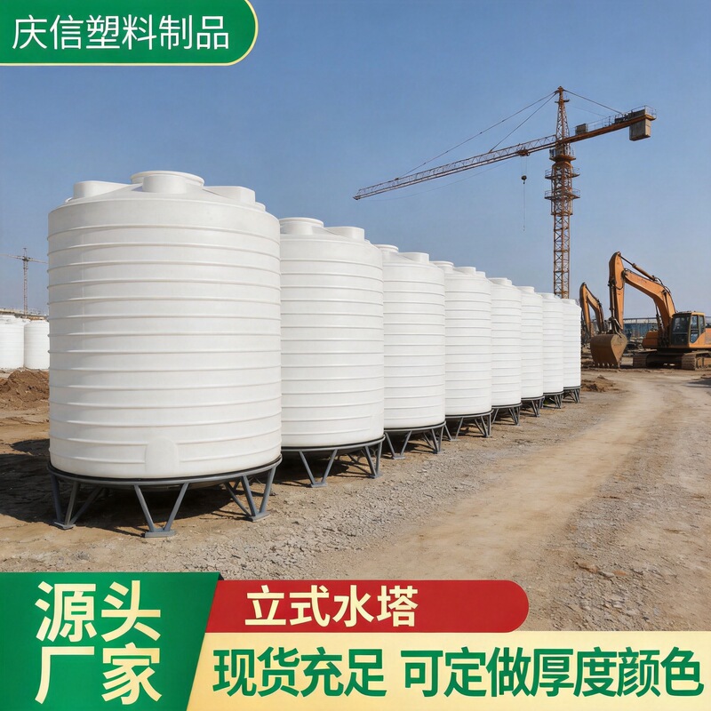 Plastic Water Tower, Rotational Molded Water Storage Tank, 50-Ton Storage Tank, Conical Bottom Water Storage Barrel, Cow Tendon Vertical Water Storage Barrel, 30-Ton Pe Water Tank