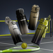 新款316不锈钢高颜值双饮弹跳水杯便携保温杯户外运动大容量水壶