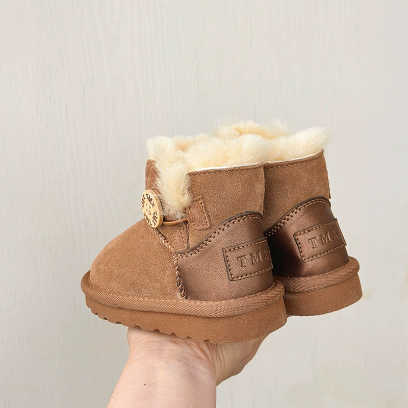 Winter warm children's low boots for boys