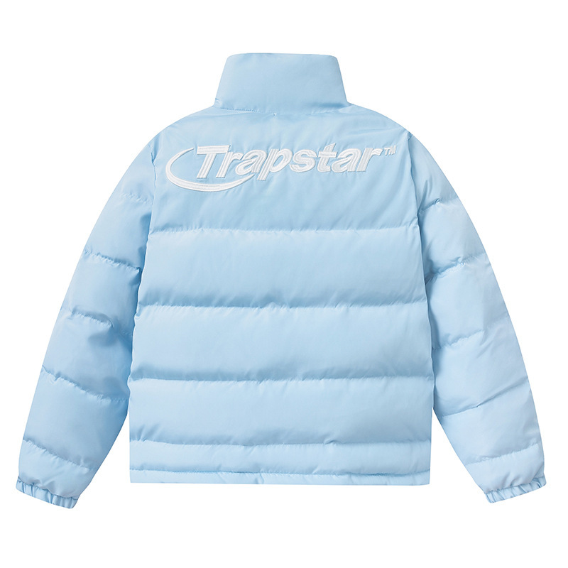 クロスボーダーTrapstar冬背面刺繍フード付きメンズジャケットアメリカンストリートゆるいヒップホップファッションコットンコート|undefined