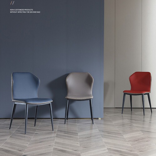 Nordic dining chair for home, Instagram influencer style back chair, lightweight luxury, minimalist modern leisure chair, wrought iron butterfly leather chair