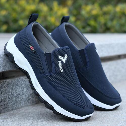 【Clearance Sale】Old Beijing Cotton Shoes for Men, Mesh Shoes for Summer, Durable, Non-Slip, Breathable, Soft Soles, Waterproof Cotton Shoes