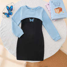 EW外贸童装 中大童新品女童春秋款短款上衣吊带裙套装DTZ888-D