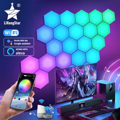 RGB Bluetooth LED Hexagon Light Indoor Wall Light APP Remote