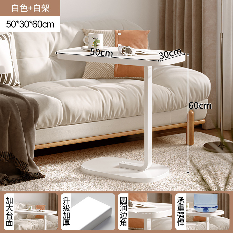 Mesa de noche, apartamento pequeño, mesa pequeña para el hogar, estante para el piso junto al sofá, mesa de centro pequeña, escritorio simple para computadora, escritorio estrecho