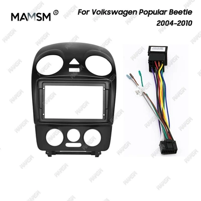 Suitable for 2004-2010 Volkswagen Beetle (9inch Central Control Navigation Frame Android Frame Audio Panel Frame