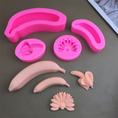 一本バナナ3D立体バナナムースケーキ凉粉ゼリープリン用シリコン金型焙煎装飾砥石