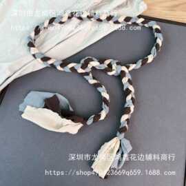 25秋新韩系小众手工编织布条腰绳细腰带装饰搭配低腰裤毛衣裙潮流