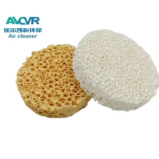除甲醛泡沫陶瓷光触媒定制滤芯工业可水洗烧结光触媒光催化陶瓷网