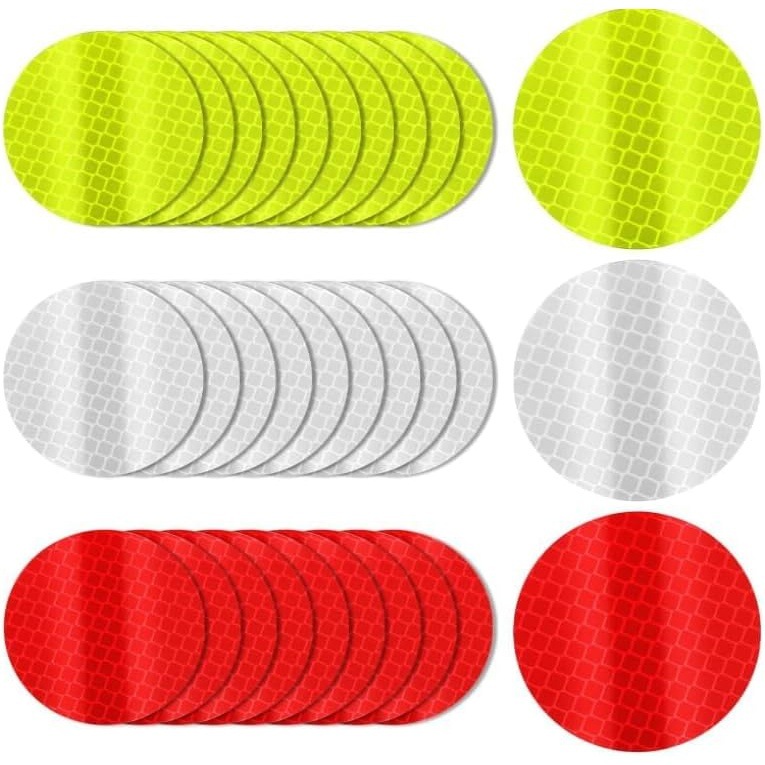 高反光安全警示贴纸45片夜用反光条适用于衣物头盔自行车