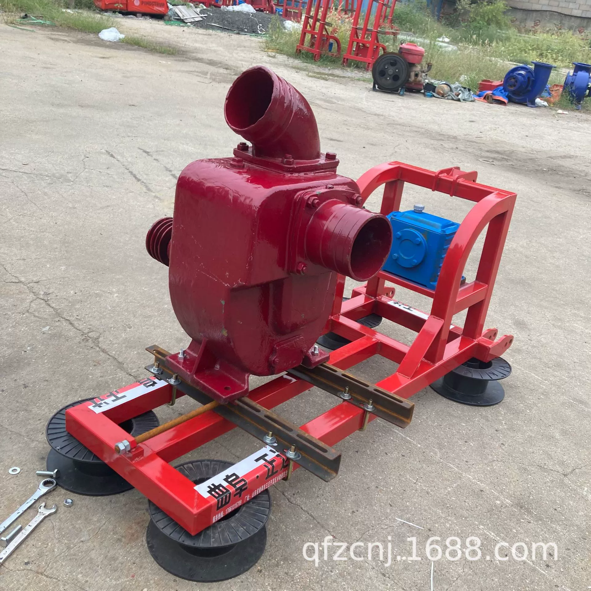 6-дюймовый небольшой мобильный переносной дизельный насос 500 квадратных прицепов большой расход центробежный насос