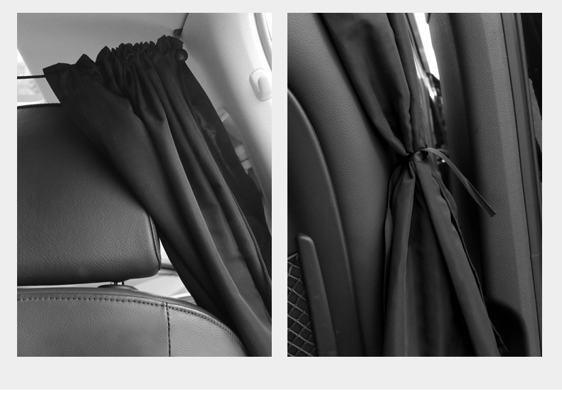 Car sunshade curtain for sun protection and heat insulation, car privacy curtain, front and rear blackout curtain, interior space partition cooling curtain