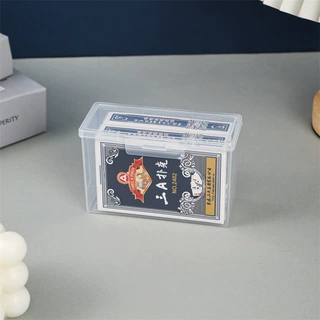 塑料盒子长方形名片奥特曼游戏卡片信用卡收纳盒扑克牌透明储物盒