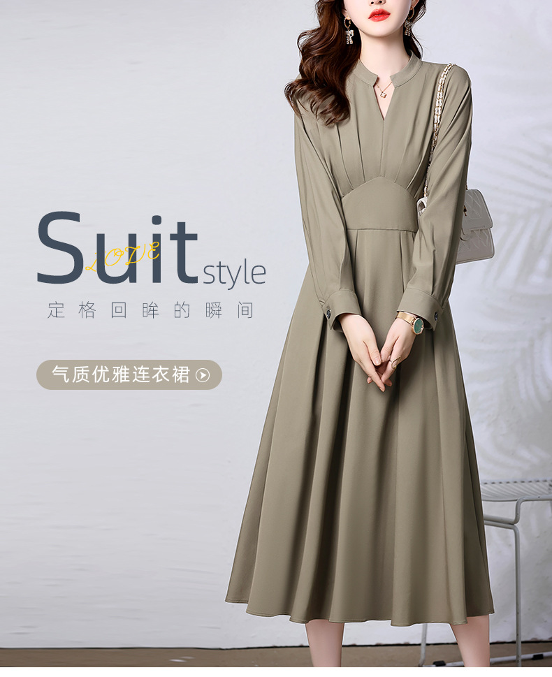 C9751 1440K VÁY ĐẦM LIỀN THÂN NỮ HANTDC DÀI QUÁ GỐI MÙA XUÂN THU ĐÔNG THỜI TRANG NỮ G04 SẢN PHẨM MỚI