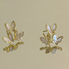 Fresh universal small earrings, simple and elegant design, fitted, 2023 collection