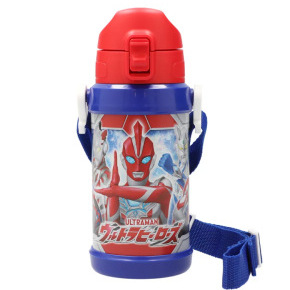 2024新款日本进口OSK奥特曼学生保温杯大容量不锈钢吸管杯子600ml