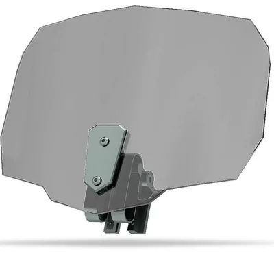 Universal motorcycle modification small Motorcycle front windshield - approximate-dimensions-height-245-width-335smoky-gray-extra-wide-electrostatic-film