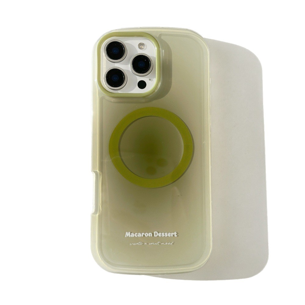 Ins estilo simple gradiente color sólido magnético adecuado para 16ProMax Apple 14/15 funda para teléfono móvil iPhone16 femenino 13