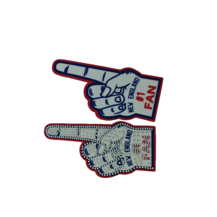 工厂定制高密度烫钻海绵手掌UV海绵印刷 eva泡棉手掌手指套