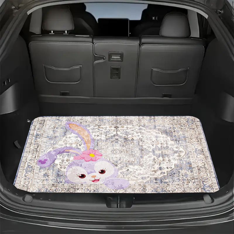 Amazon Temu Dropshipping Mickey Mouse Floor Mat Car Dust-Proof and Stain-Resistant Trunk Mat Non-Slip Easy Care Item Mat