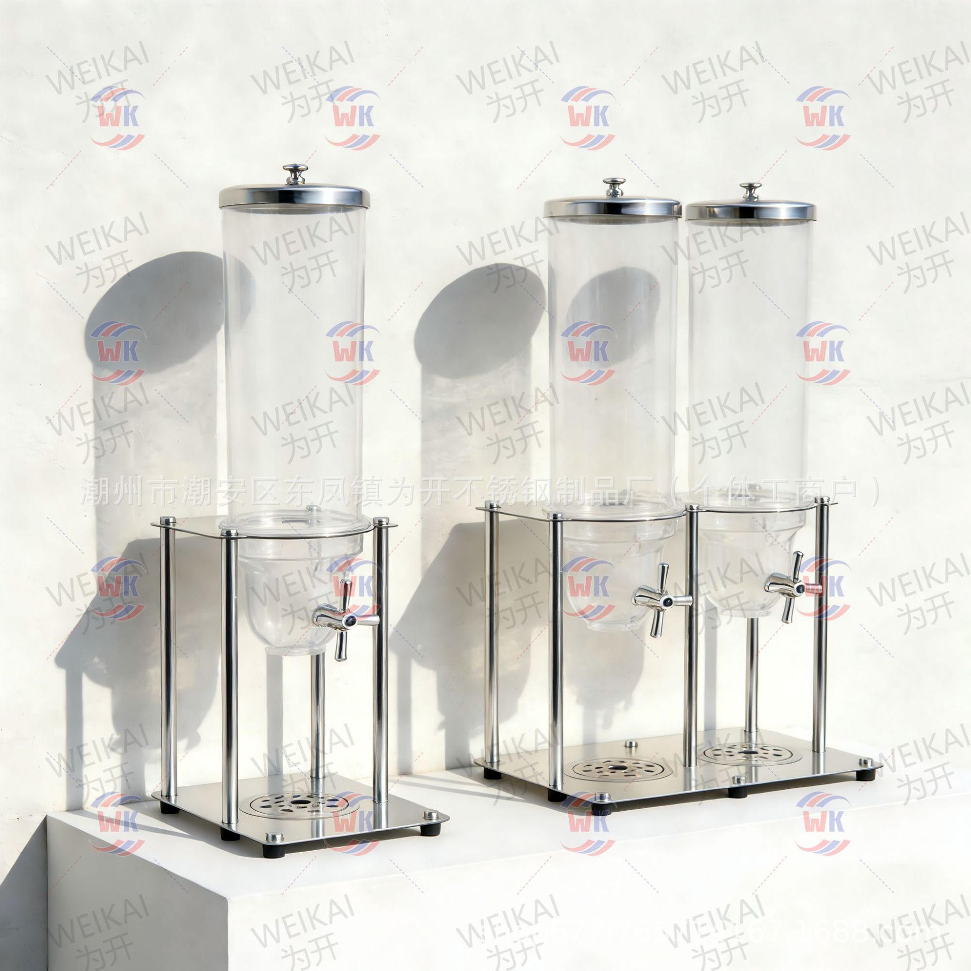 Buffet transfronterizo máquina de cereales de acero inoxidable cubo distribuidor de cereales de avena Hotel separación de almacenamiento de cereales diversos