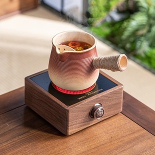 Walnut electric ceramic stove stove teapot household indoor milk tea pot ceramic glass tea maker full suit