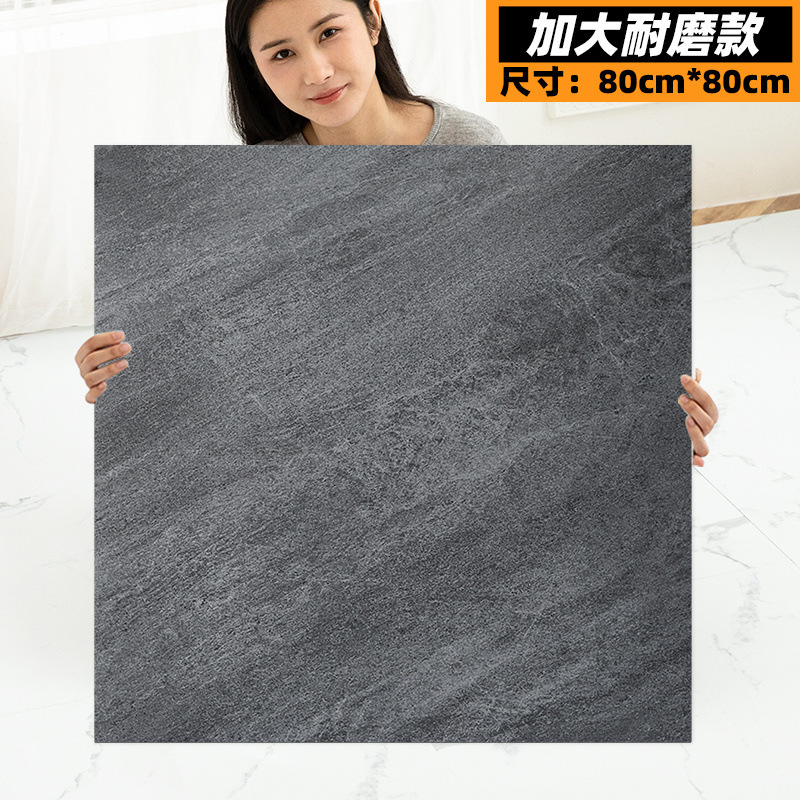 床ステッカー自己粘着床模造タイル光沢のある PVC プラスチック床ステッカーセメント床家庭用床革卸売|undefined