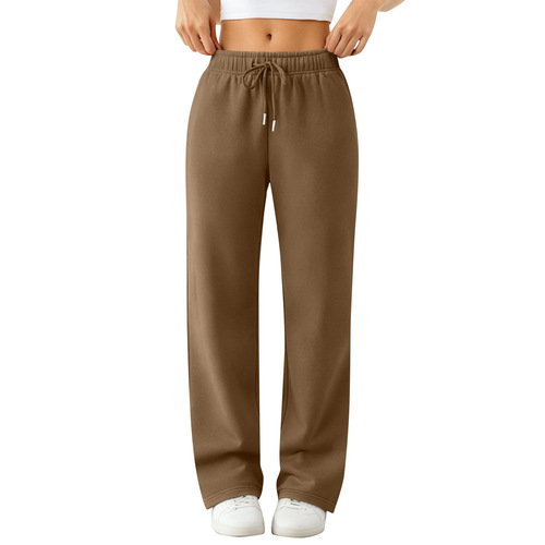 Step into the world of e-commerce with this unisex, solid-color, loose-fitting, lined long pants and sweatpants, designed for both men and women in Europe and America.