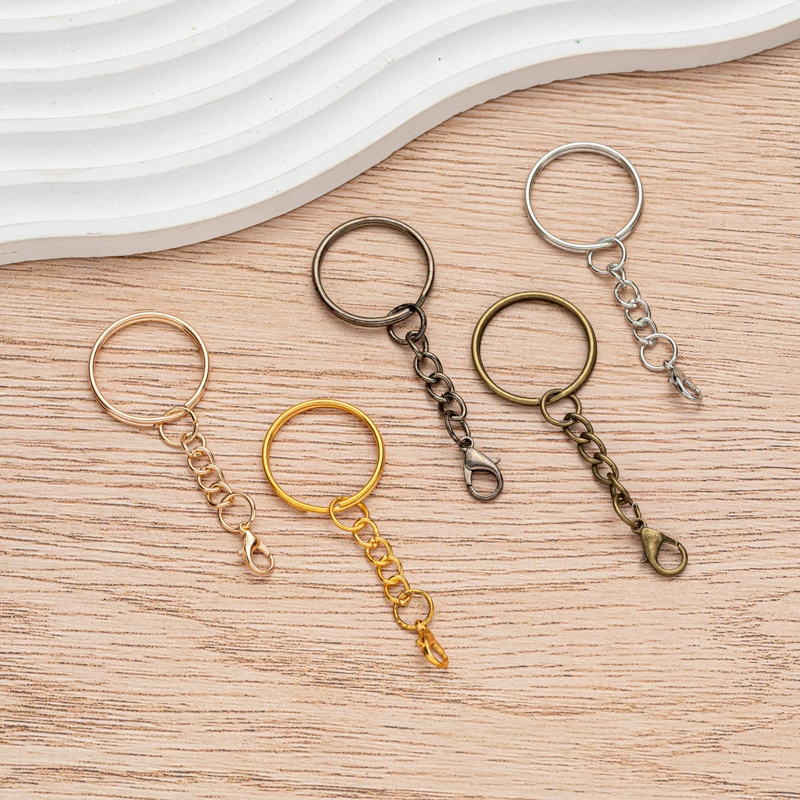 Производитель спот металлический брелок подвесной 302 пуговицы омаров 25 мм диафрагмы брелок висит четырехцепочечный ремень с пуговицами омаров